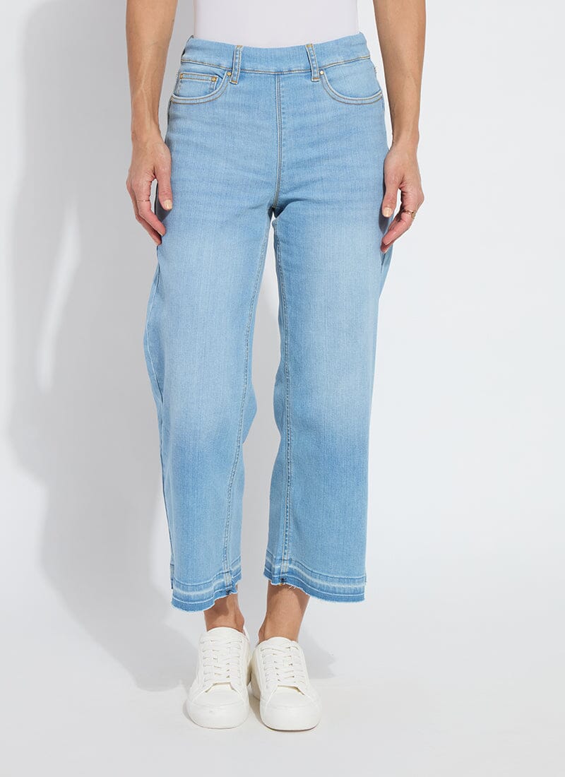 Image of 'Holding Power' Premium Denim Frances Wide Leg Crop (25" Inseam)