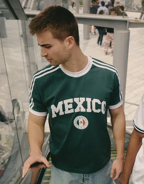 Retro Mexico Football T Shirt