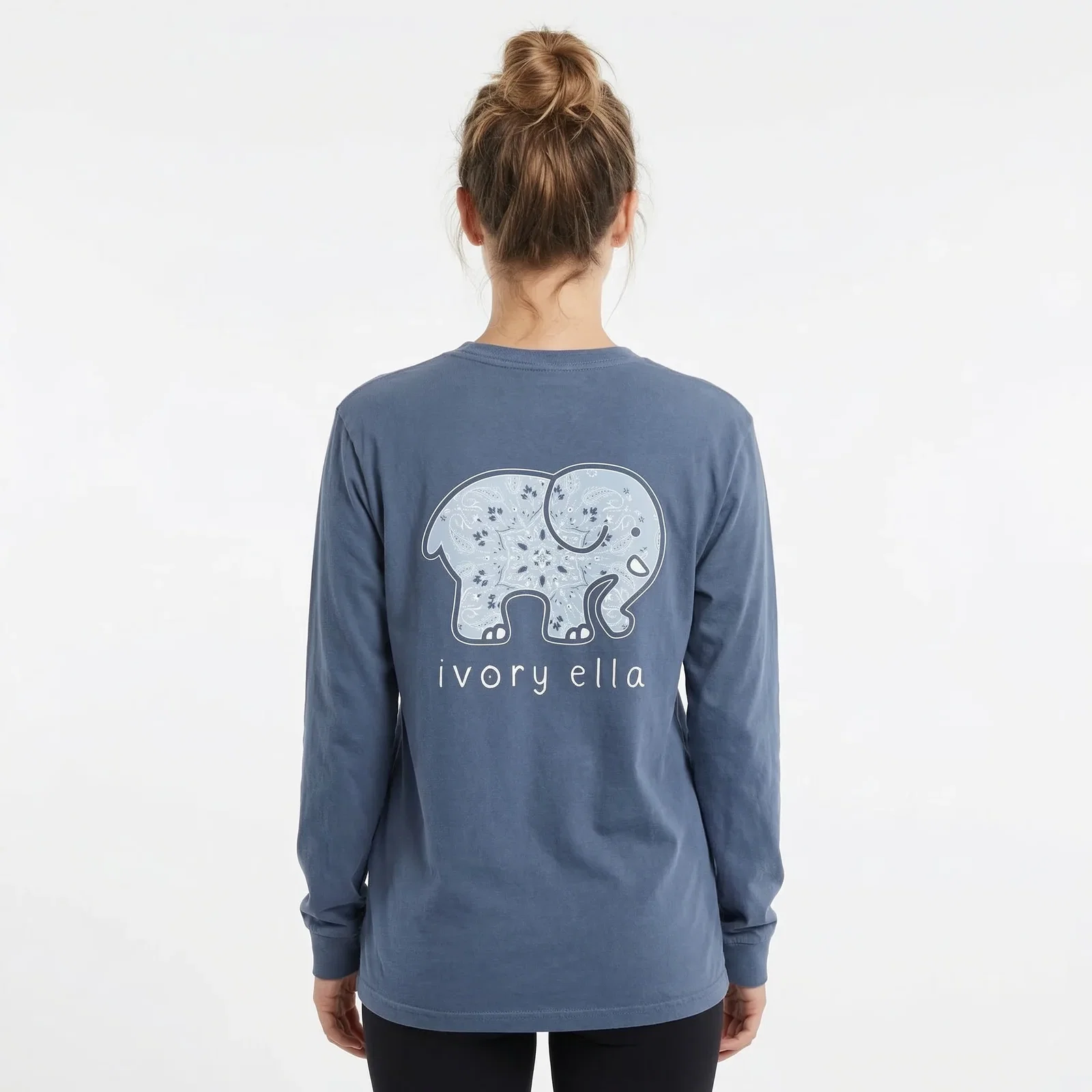 Image of Western Mandala Garment-dyed Heavyweight Long-sleeve Shirt