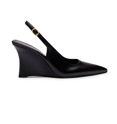 Vinnie Sling Wedge 85 in Black