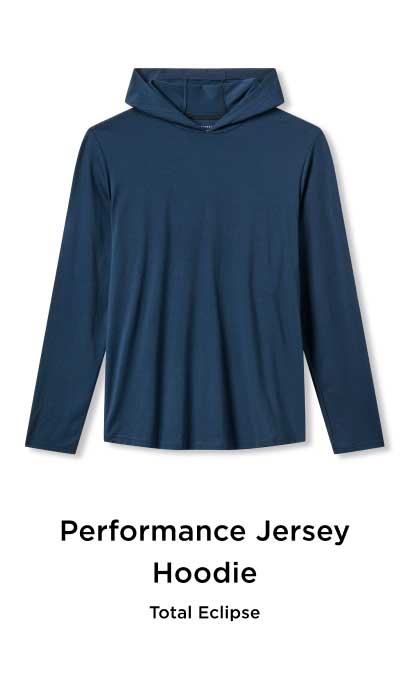 Performance Jersey Hoodie - Total Eclipse