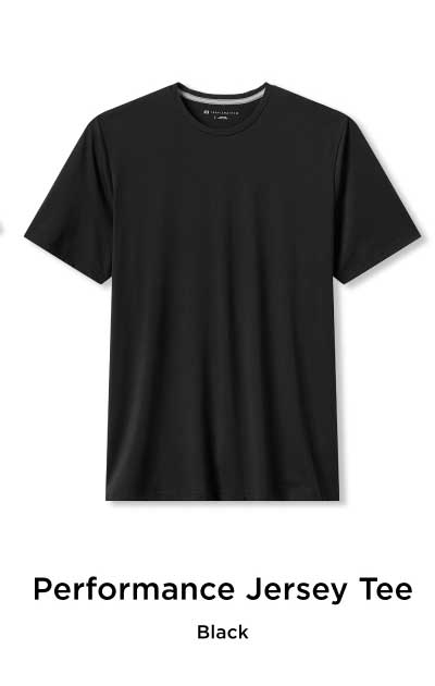 Performance Jersey Tee - Black 