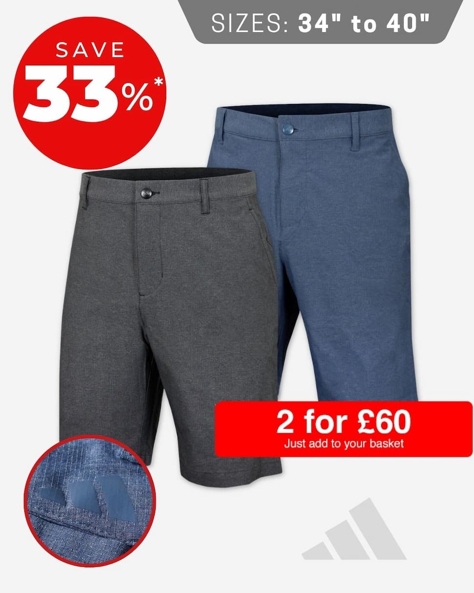 adidas Golf Mens Ultimate365 Printed Recycled Sustainable Golf Shorts