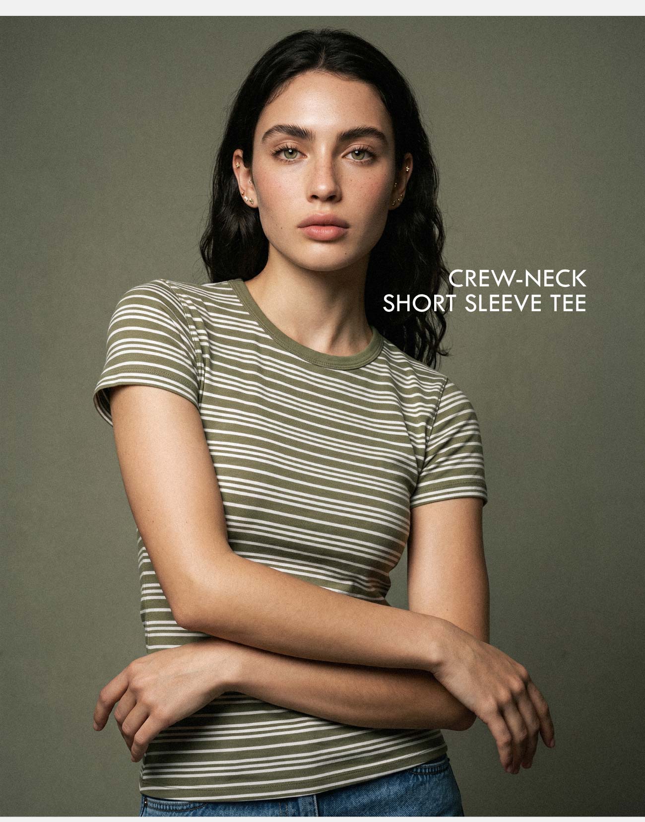 Crew-Neck Short Sleeve Tee