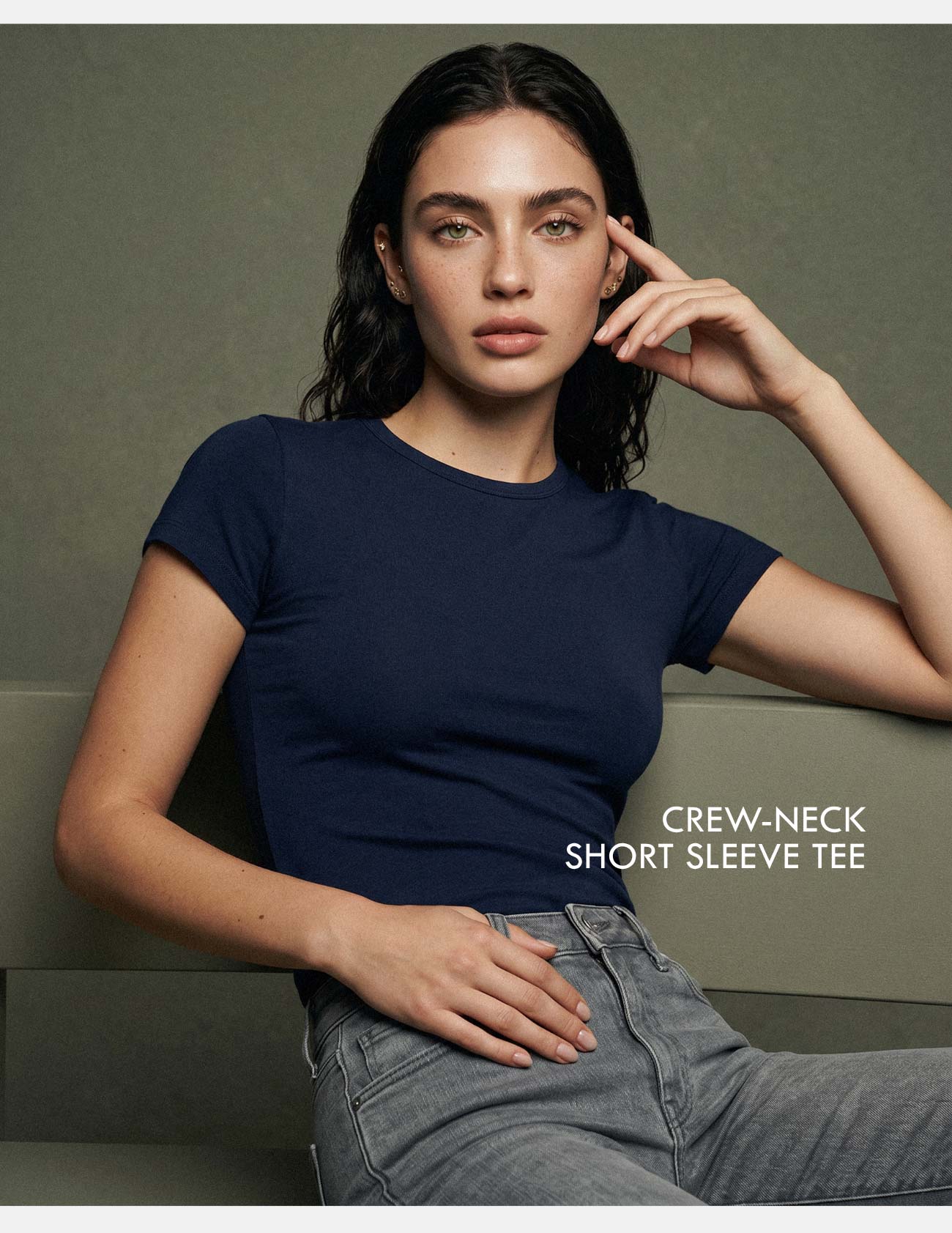 Crew-Neck Short Sleeve Tee