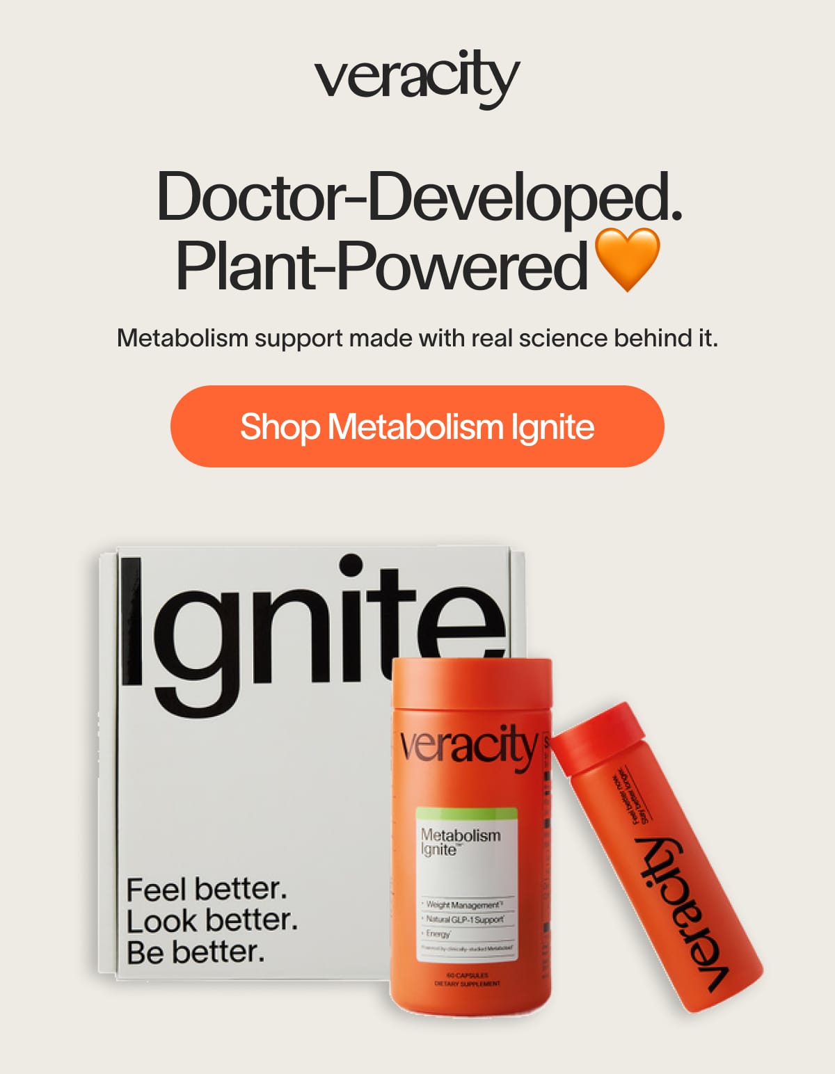 Doctor-Developed. Plant-Powered ﻿﻿🧡