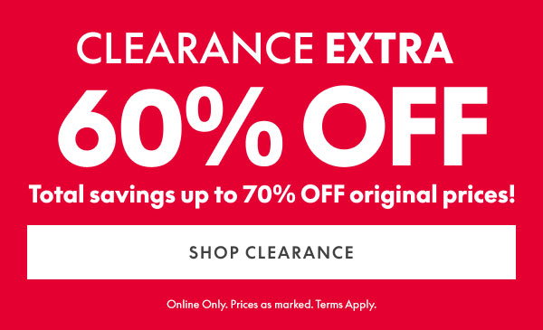 60% Off Clearance