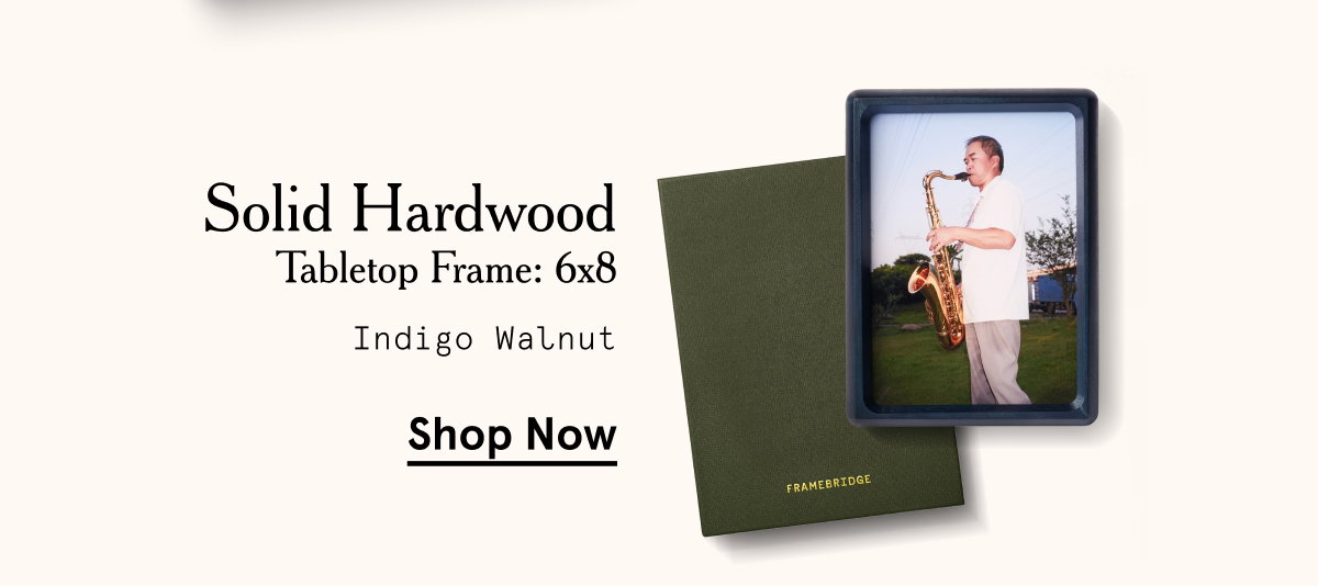 Solid Hardwood Frame: 6x8 Indigo Walnut