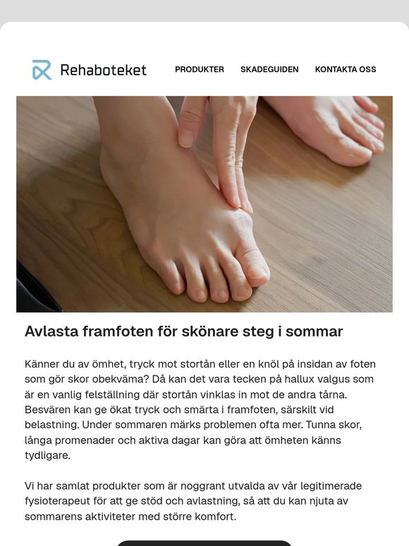 Hallux valgus? Njut av sommaren med rätt stöd