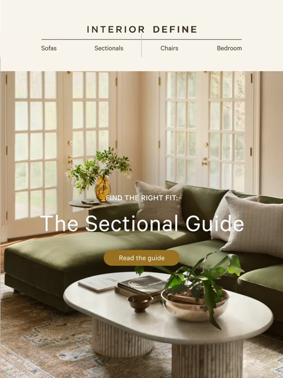 Not sure which sectional is right for you?