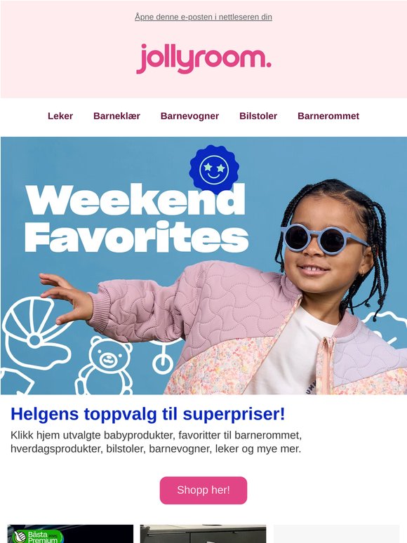 Helgens prisfest avsluttes i dag!⏰Shopp Axkid, tiSsi, Baby Brezza, Owlet og fler