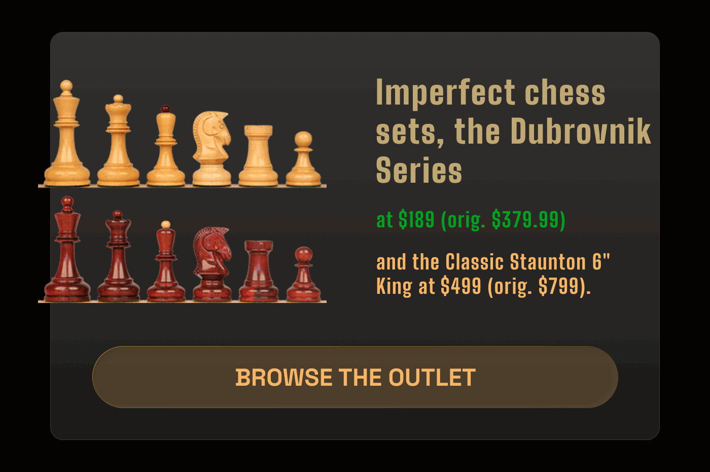 Chess sets, The Dubrovnik series 