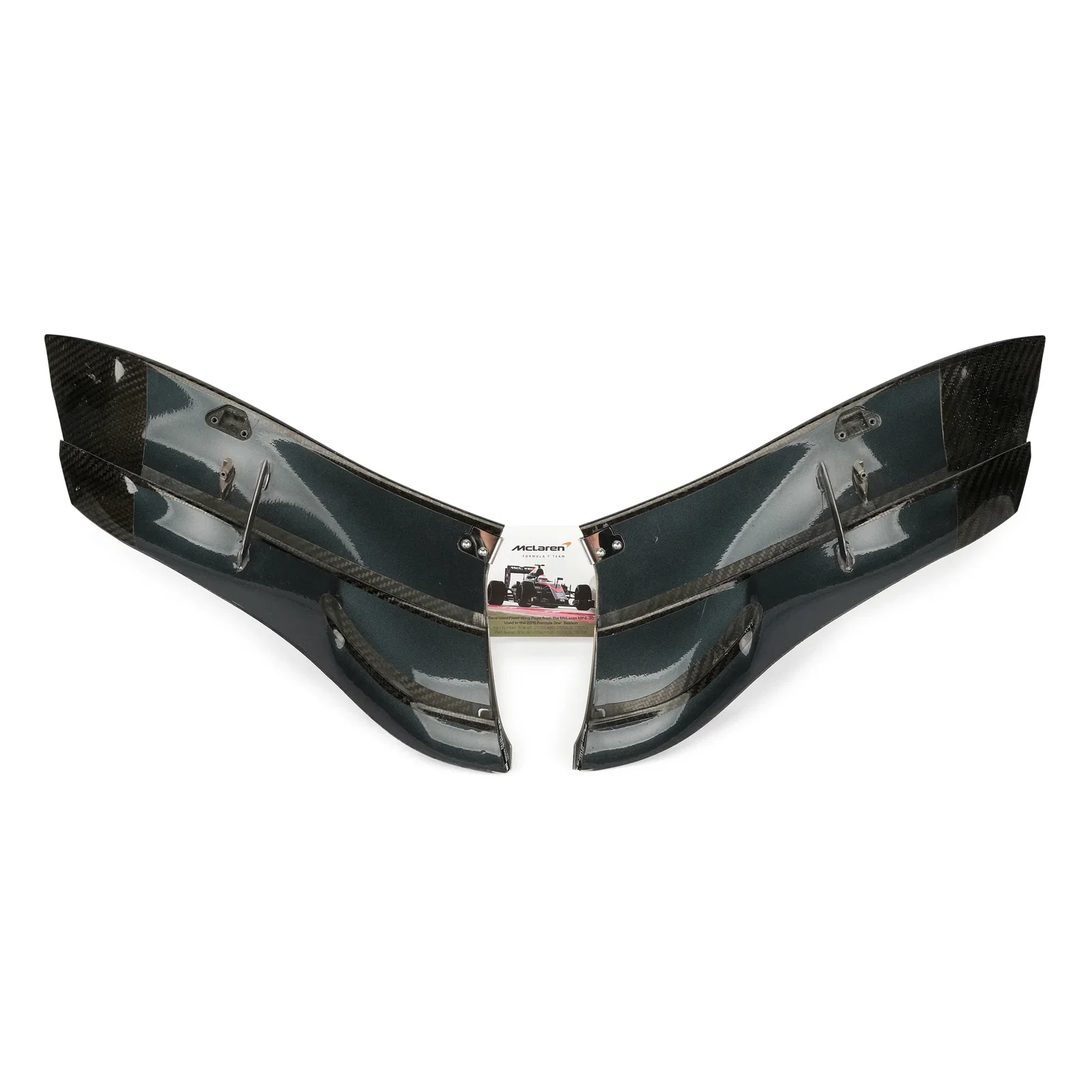 Image of Mclaren 2015 Double Front Wing Flap on Display Stand