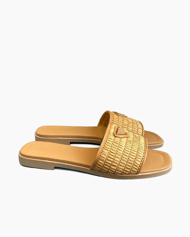 Resort Ready Raffia Platform Summer Sandals