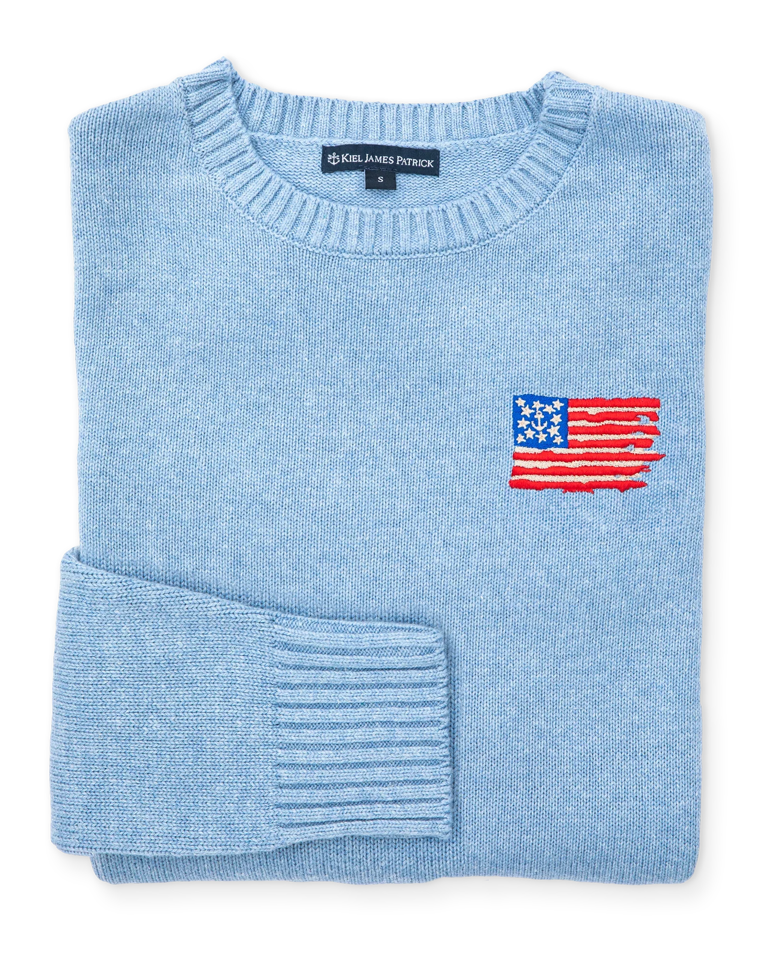 Image of Old Glory Embroidered Sweater - Men's