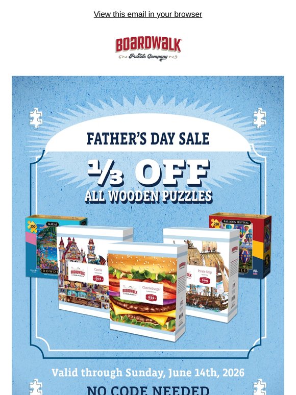 ⏳ Hours left: 1/3 Off Wooden Puzzles ends tonight!