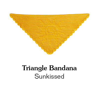 Shop the Triangle Bandana - Sunkissed