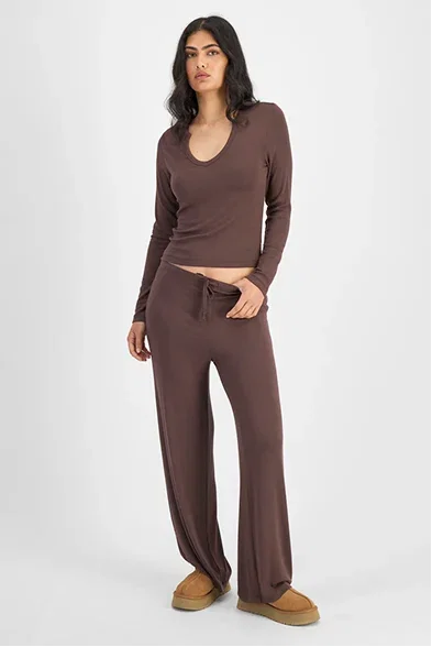 Sleep Modal Blend Rib Long Sleeve.