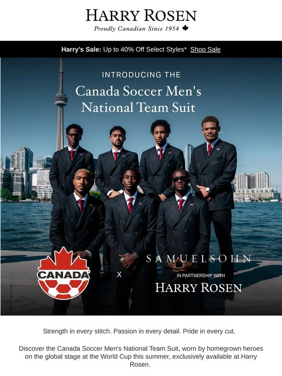FIRST LOOK: The Canada Soccer Men's National Team Suit