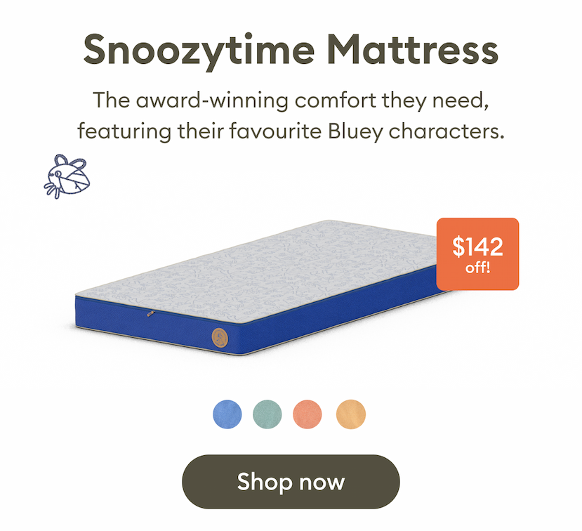 Koala X Bluey Snoozytime Mattress - $142 off! Ends soon