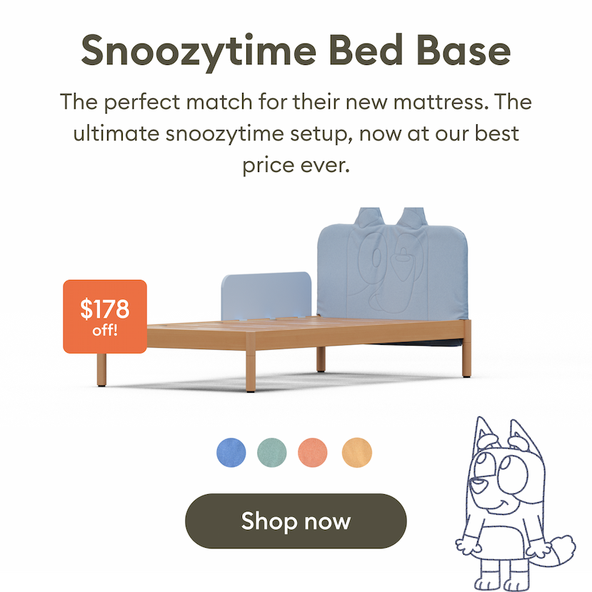 Koala X Bluey Snoozytime Bed Base - $178 off! Ends soon