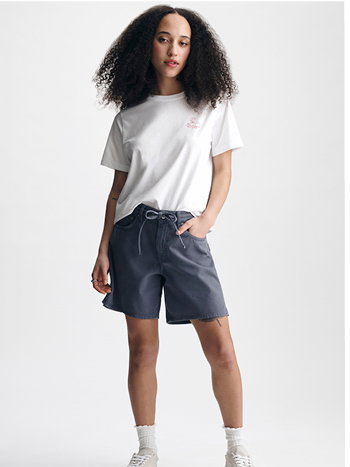 Women's Morgan Shorts Folkstone Colored Denim