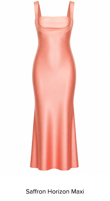 Saffron Horizon Maxi Dress Peach