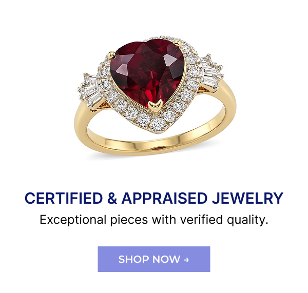 Certified & Appraised Jewelry