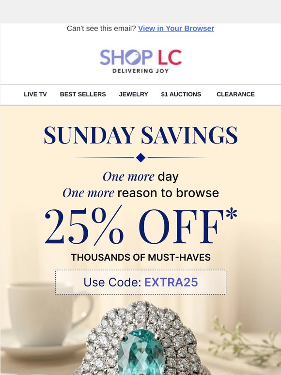 ✨ Before the Week Begins. 25% OFF