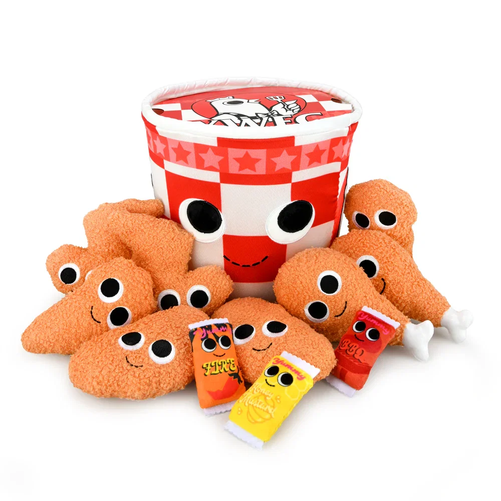Image of Yummy World Bertha Bucket of Fried Chicken Interactive Plush