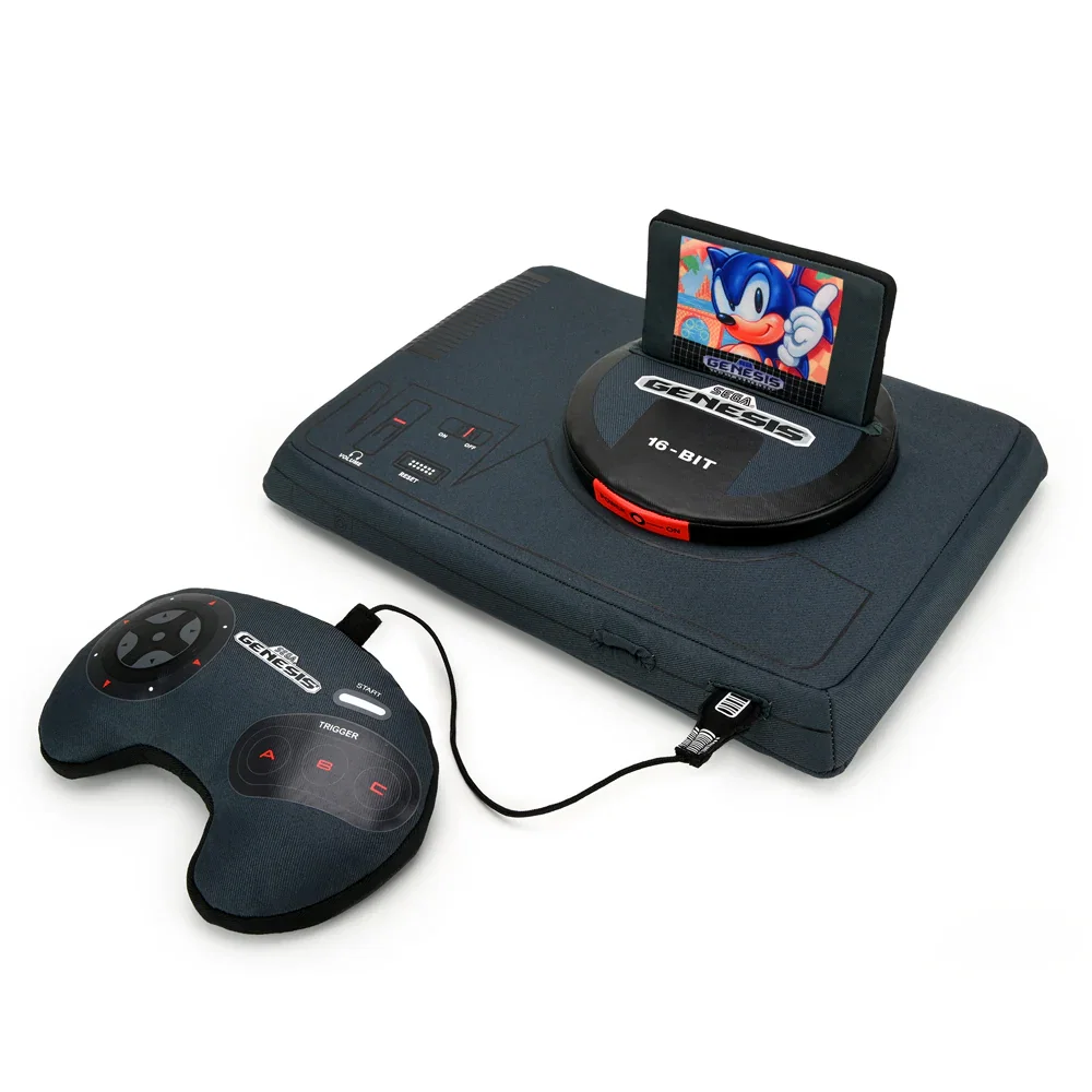 Image of SEGA Genesis Gaming Console 12" Interactive Plush with Sonic Cartridge
