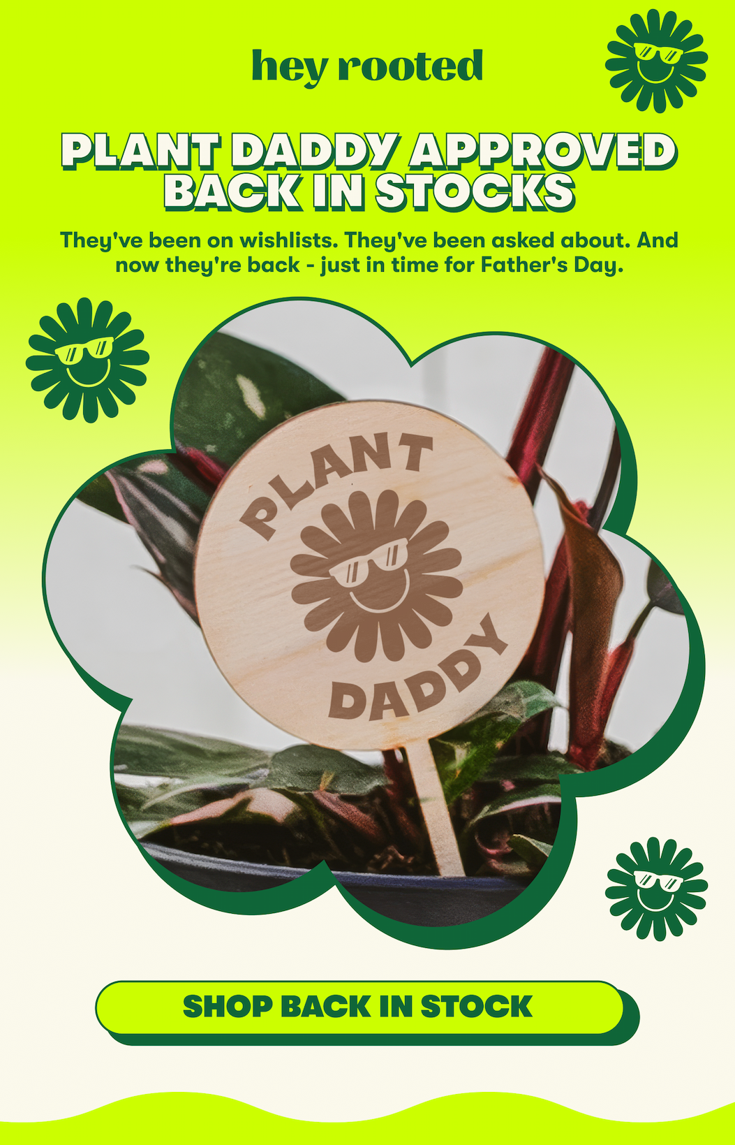 back in stock in time for Father's Day
