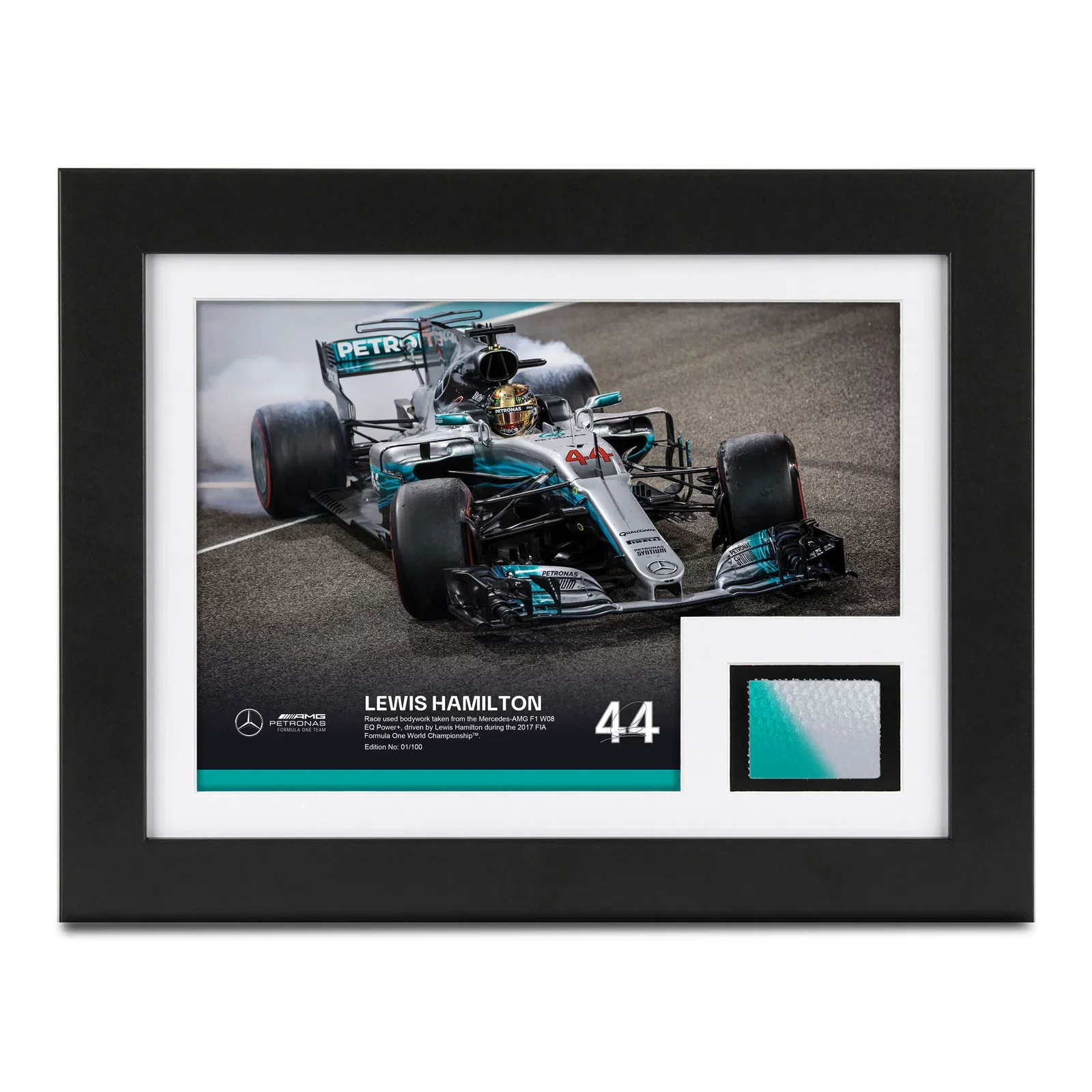 Image of Limited Edition Lewis Hamilton 2017 Bodywork & Photo - Abu Dhabi GP