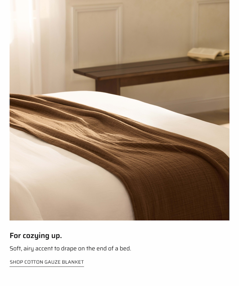For cozying up shop cotton gauze blanket