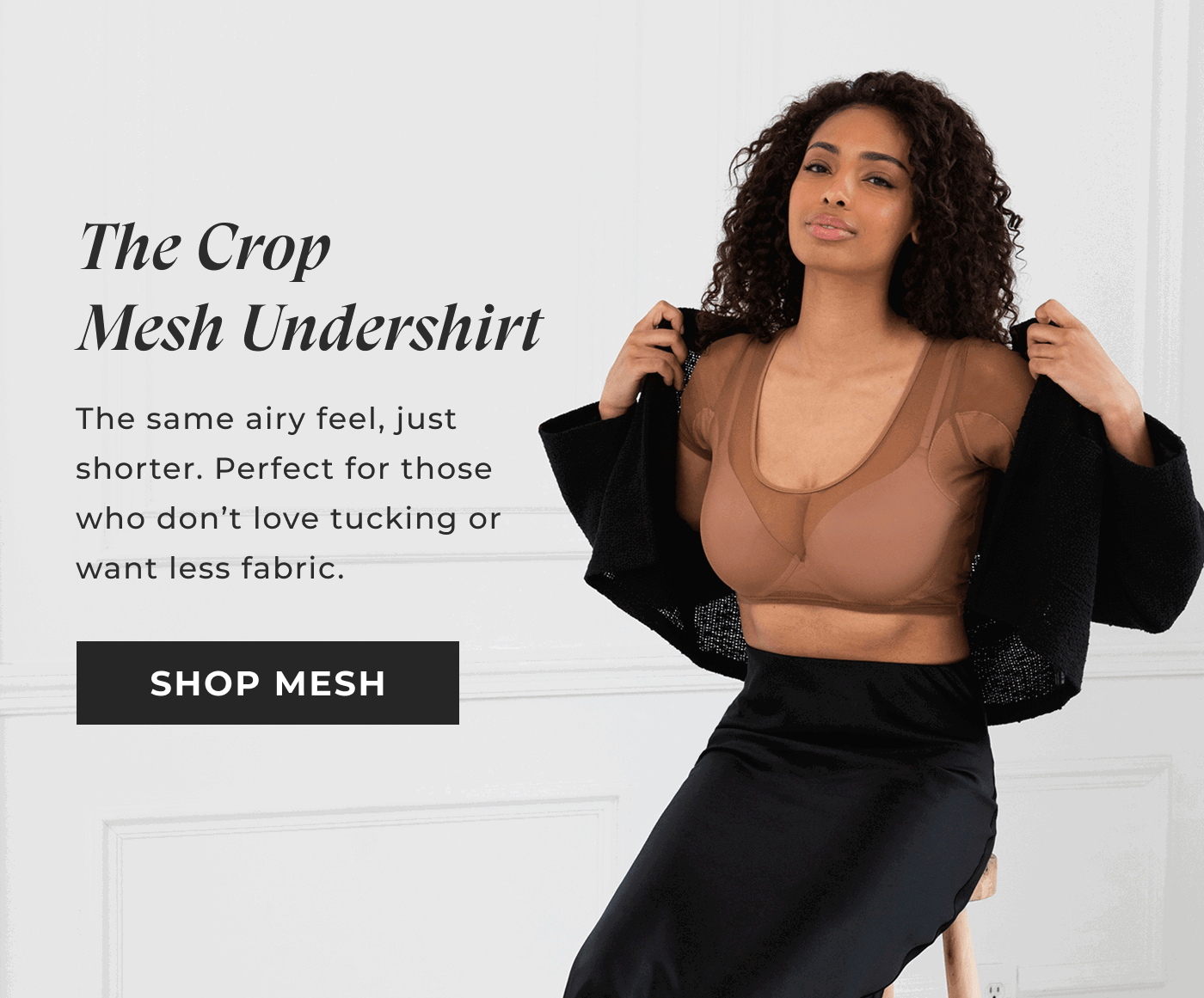 The Crop Mesh Undershirt