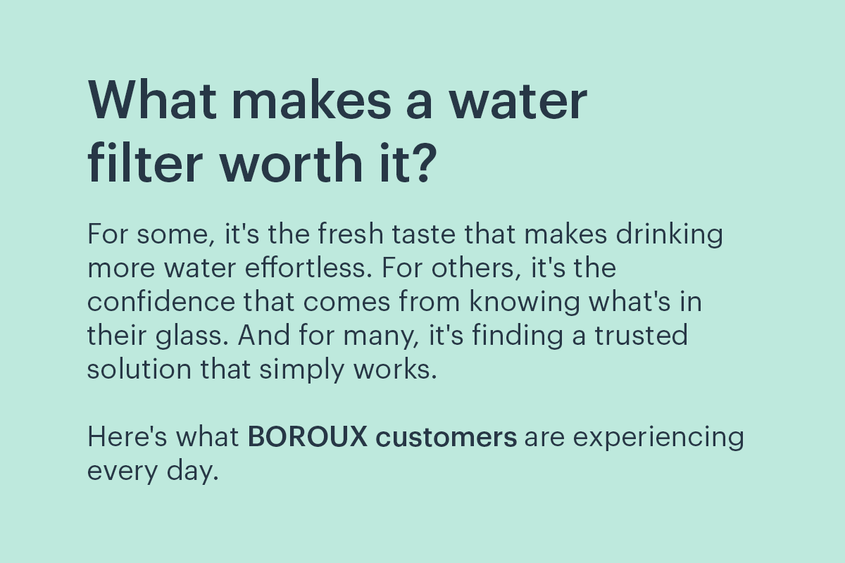 What makes a water filter worth it?
