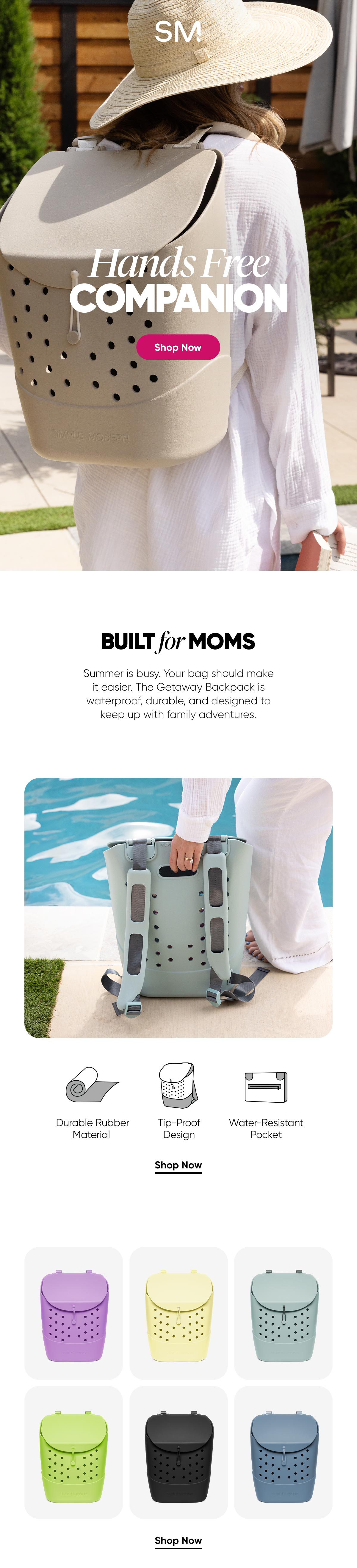 Getaway Backpack beach bag