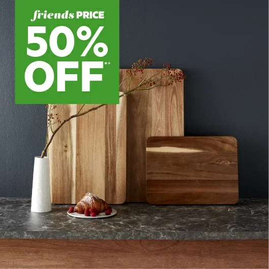 50% off full price swiss diamond & smith+nobel chopping boards