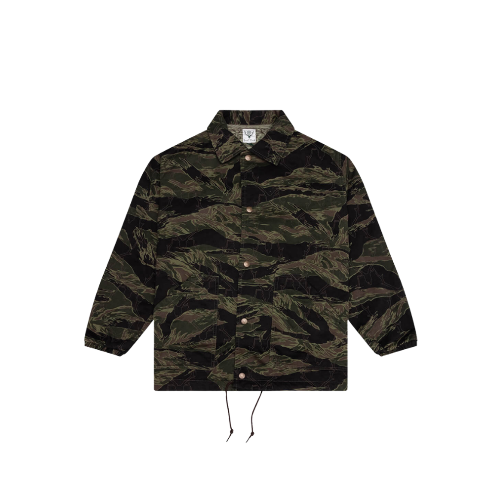 Coach Jacket - Skull Quilting Tiger Camo