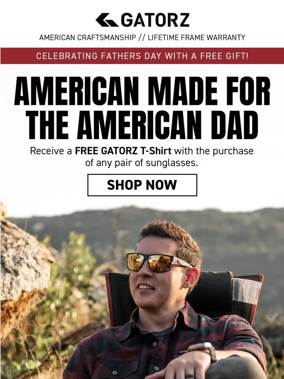 FREE GATORZ T-Shirt with Any Eyewear Purchase