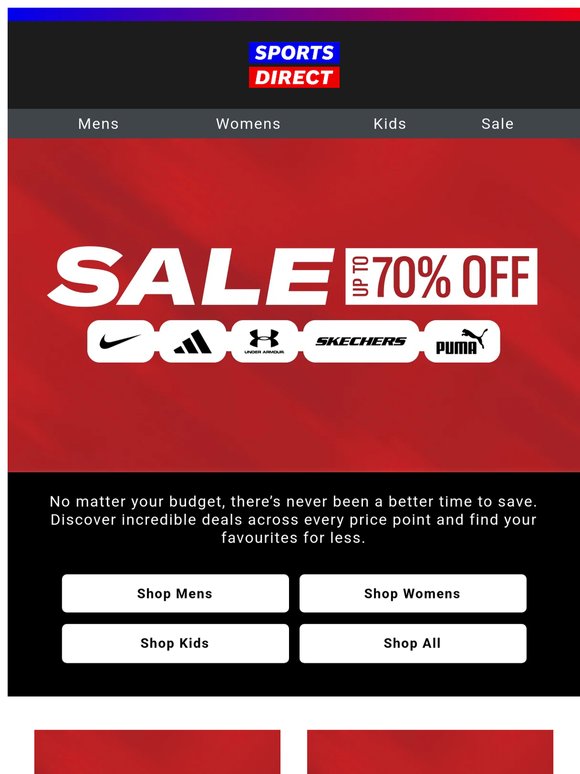 Sale savings | Up to 70% off