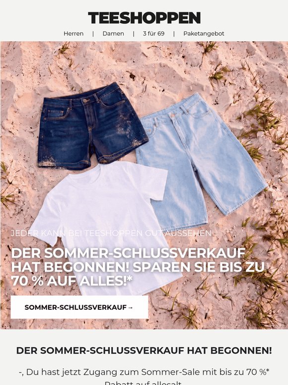 Der Sommerschlussverkauf hat begonnen! ⏰