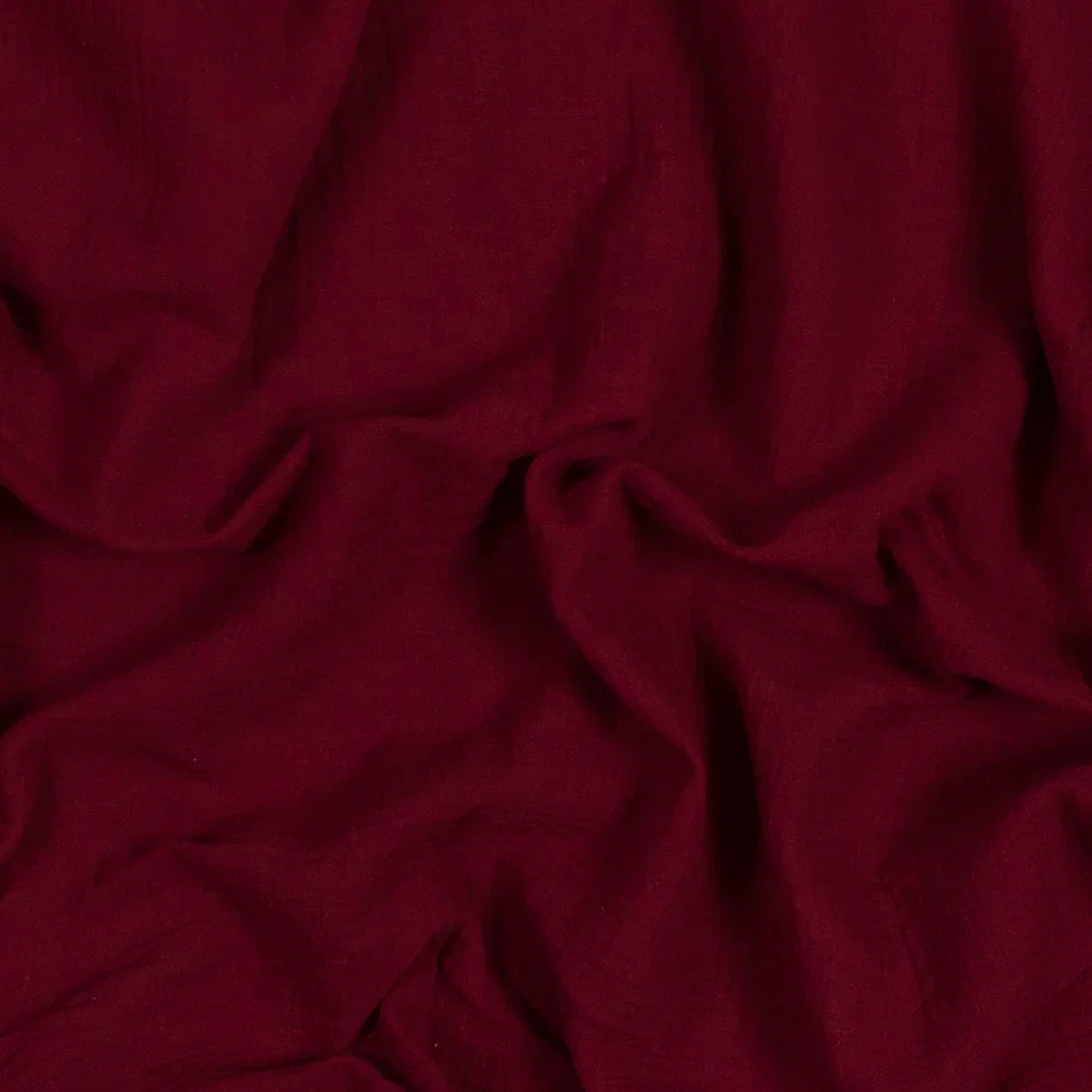 Image of Double Cotton Gauze - Cranberry - Talamanca Collection