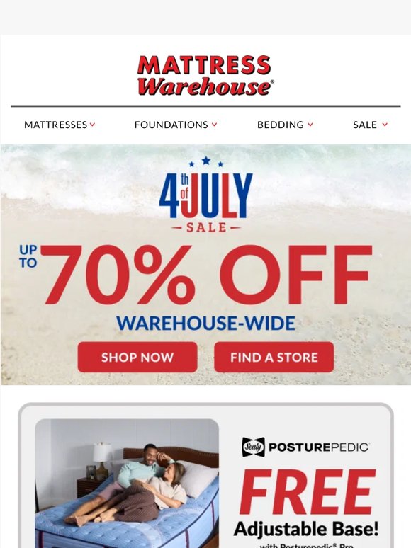 Up to 70% OFF Warehouse-Wide