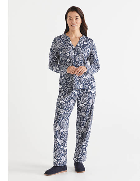 Paisley Long Sleeve Pyjama Set