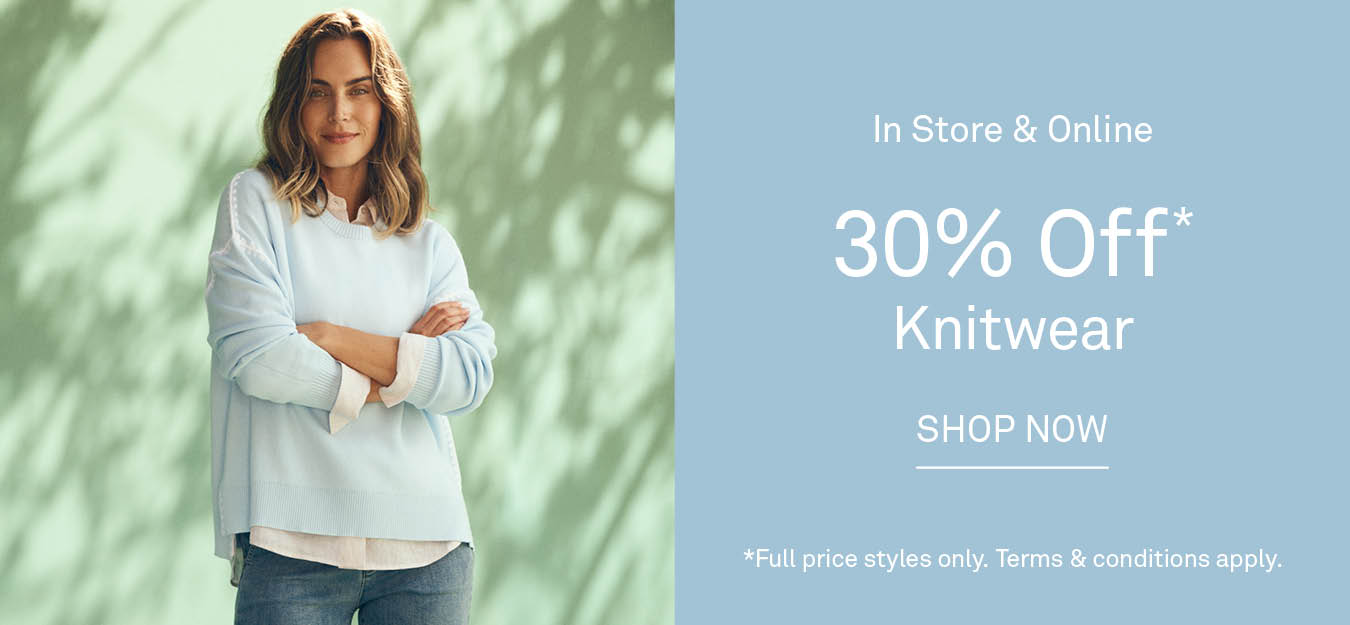 30% Off Knitwear