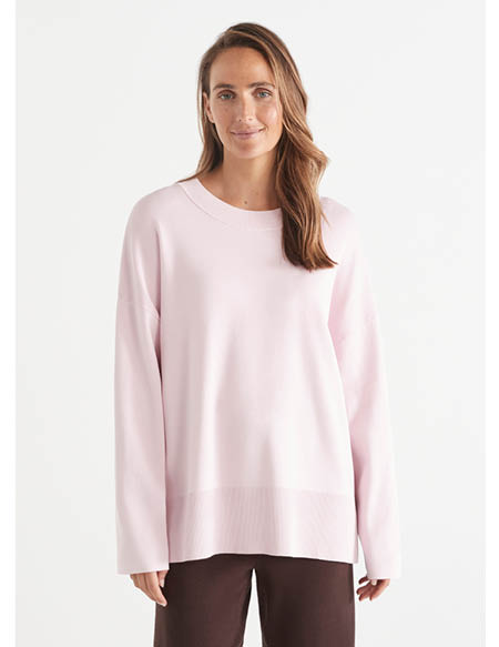 Milano Lounge Top in Soft Pink 