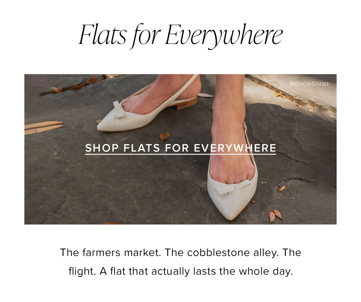 Flats for Everyone: The farmers market. The cobblestone alley. The flight. A flat that actually last the whole day.
