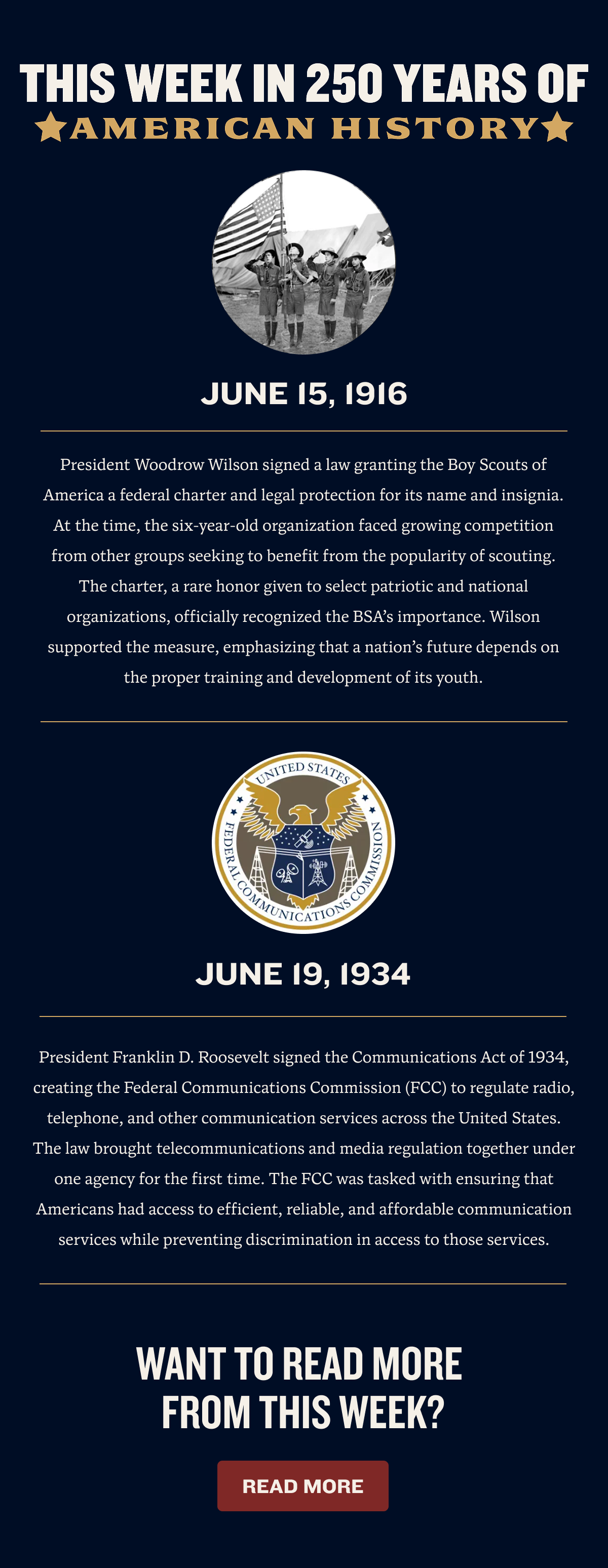 June 14th - June 20th | This week in American History