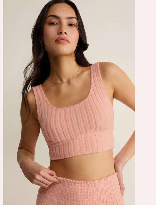 Shop Zoe Rib Tank Bra